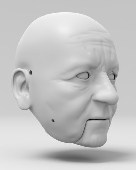 Agnes Martin - 3D model hlavy