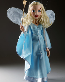 Blaue Fee – Handgefertigte tschechische Marionette aus dem klassischen Pinocchio