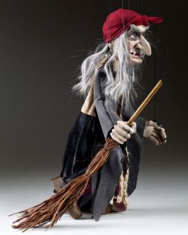 Marioneta de Bruja con cinta en la cabeza