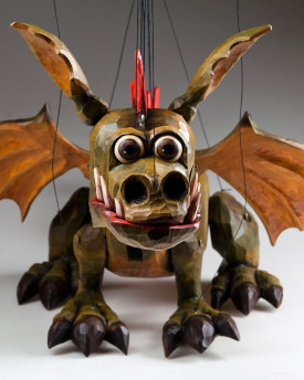 Drache Spike Marionette