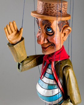 Lachende Kavalier Marionette
