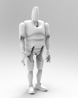 3D Modèle du corps d'un très gros homme pour l'impression 3D