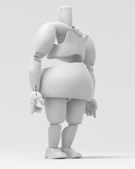 3D Modèle du corps d'une très grosse femme pour l'impression 3D