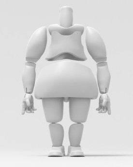 3D Modèle du corps d'une très grosse femme pour l'impression 3D