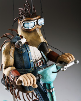 Scooter Hedgehog – impresionante marioneta perteneciente a la colección Zoo Sapiens