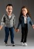 foto: Un couple de marionnettes portrait sur mesure - 60 cm (24 pouces) de hauteur