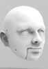 foto: 3D Modèle de tête d'homme avec le visage rond pour l'impression 3D