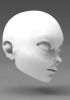 foto: 3D Model hlavy Anime dívky pro 3D tisk 110mm